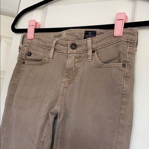 AG Jeans light tan mocha legging jean size 24